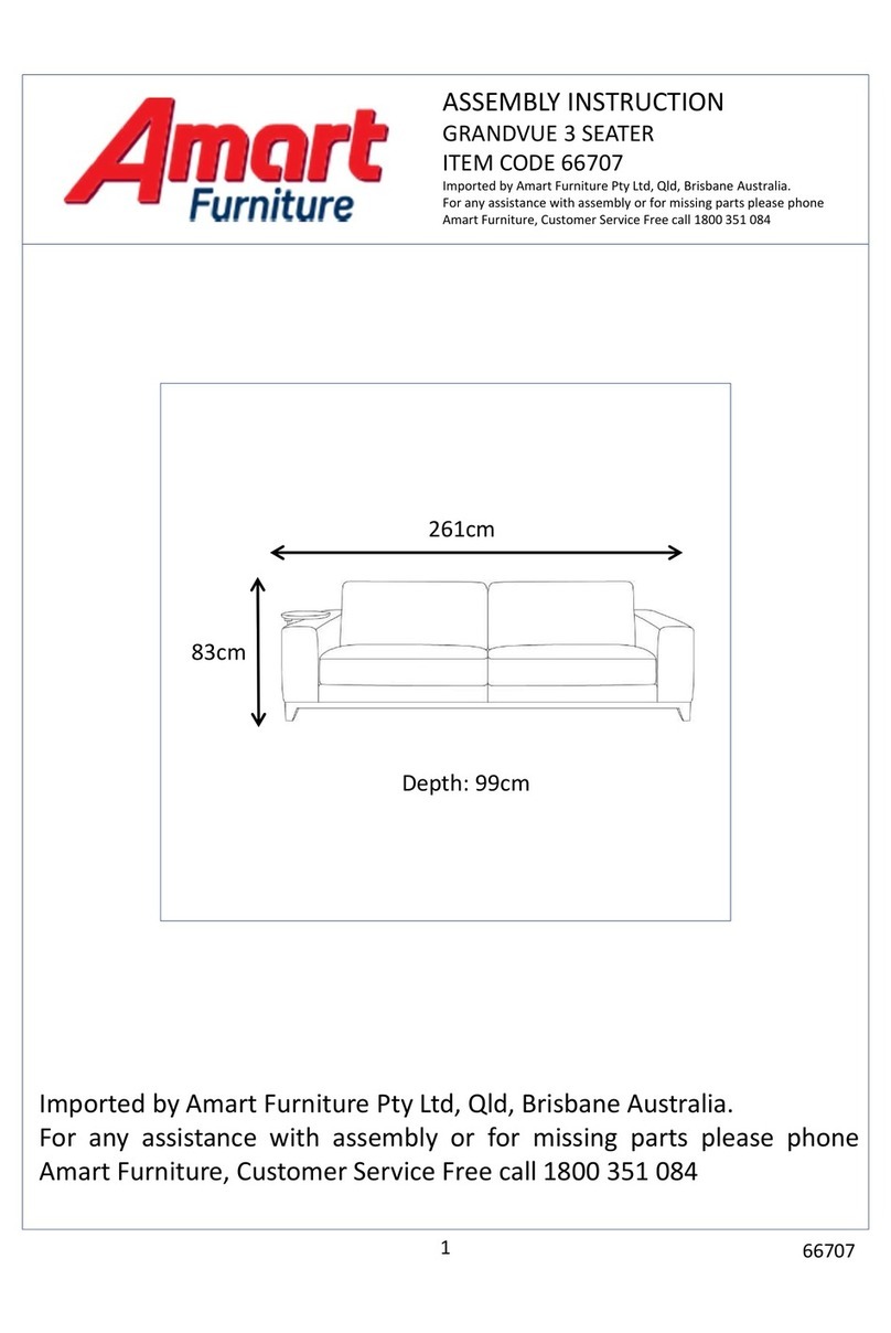 Amart Furniture GRANDVUE 66707 Assembly instruction