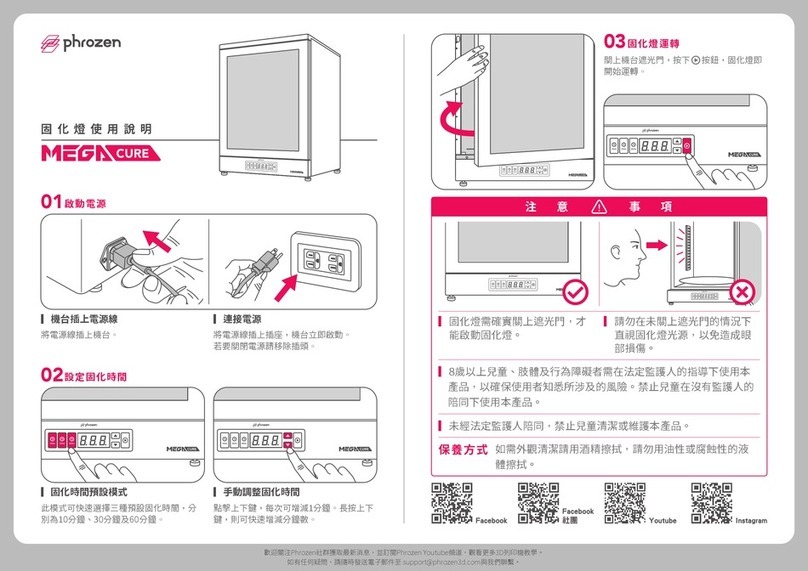 Phrozen MegaCure user guide