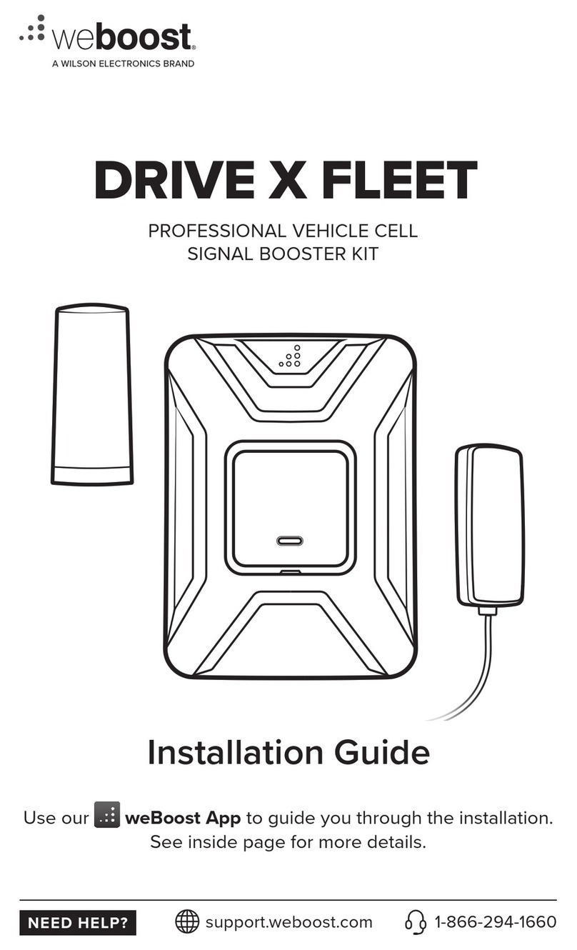 weBoost DRIVE X FLEET User manual