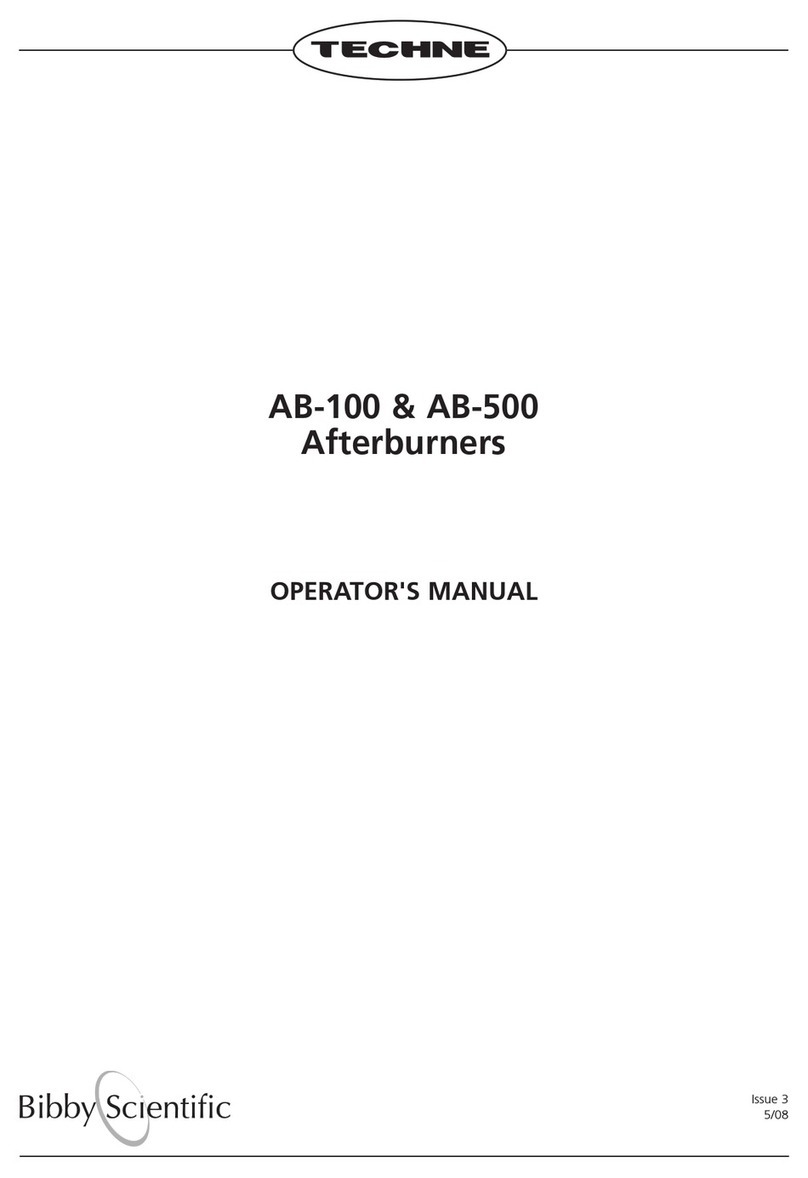 Keison Bibby Scientific Techne Afterburners AB-100 Operator's manual