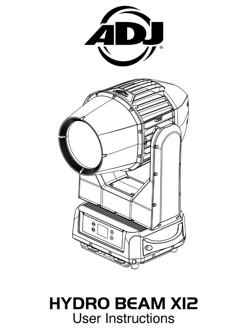 ADJ HYDRO BEAM X12 User manual ADJ HYDRO BEAM X12 User manual