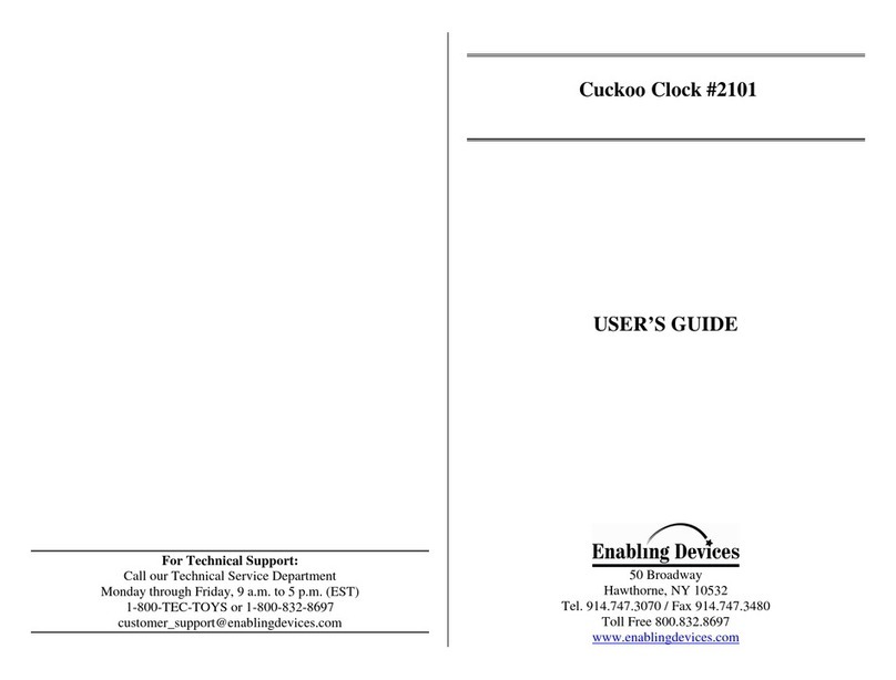 Enabling Devices Cuckoo Clock 2101 User manual