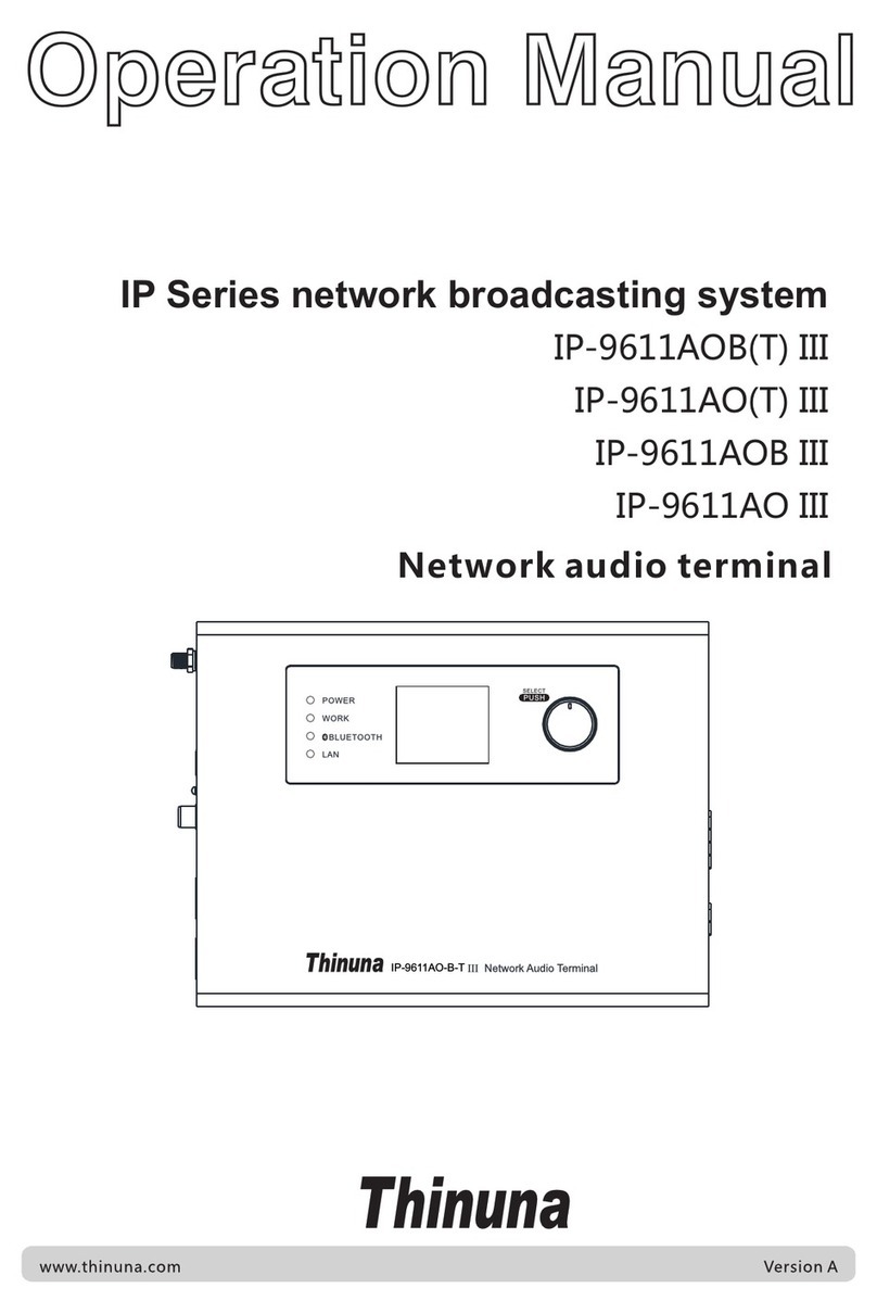 Thinuna IP Series Operation manual