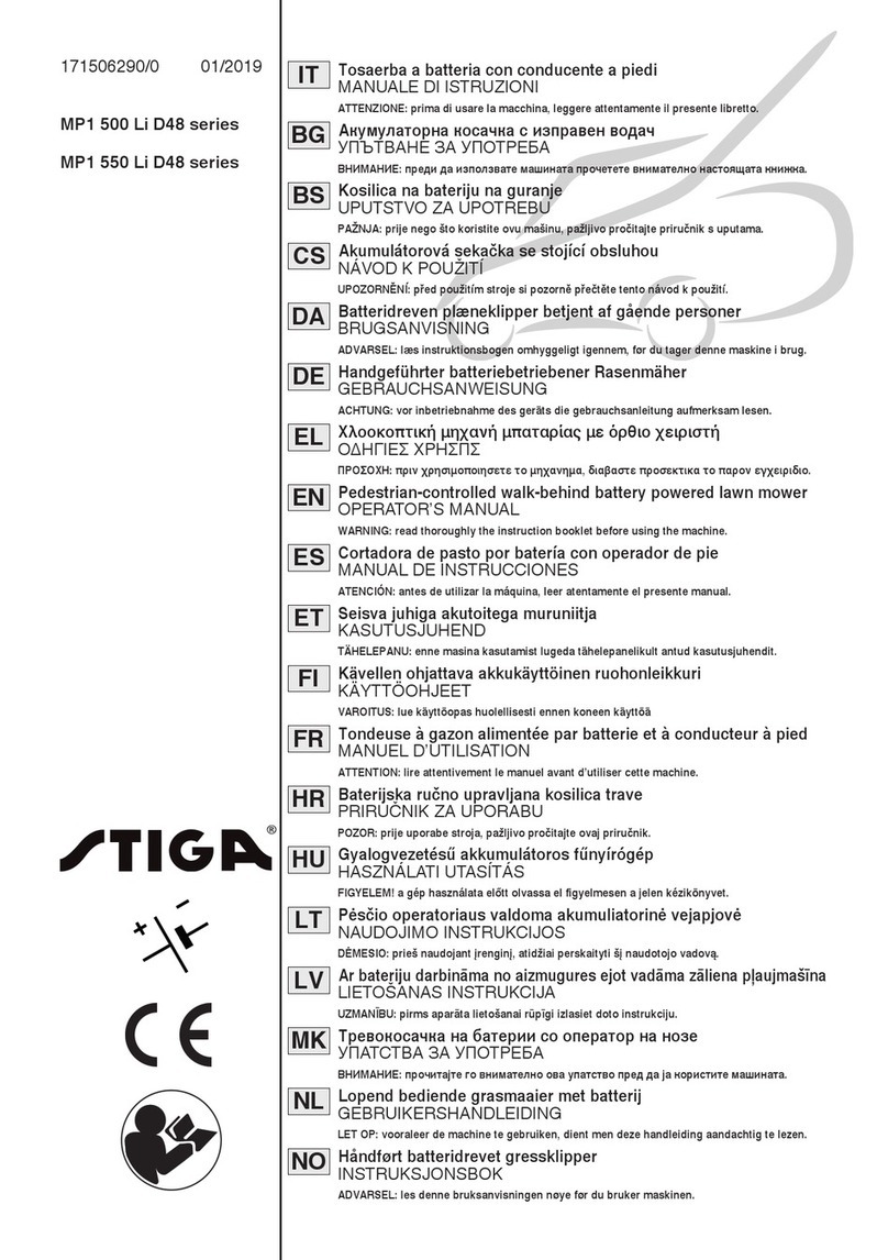 Stiga MP1 500 Li D48 Series Operator's manual