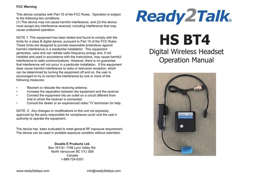 Ready2Talk HS BT4 User manual