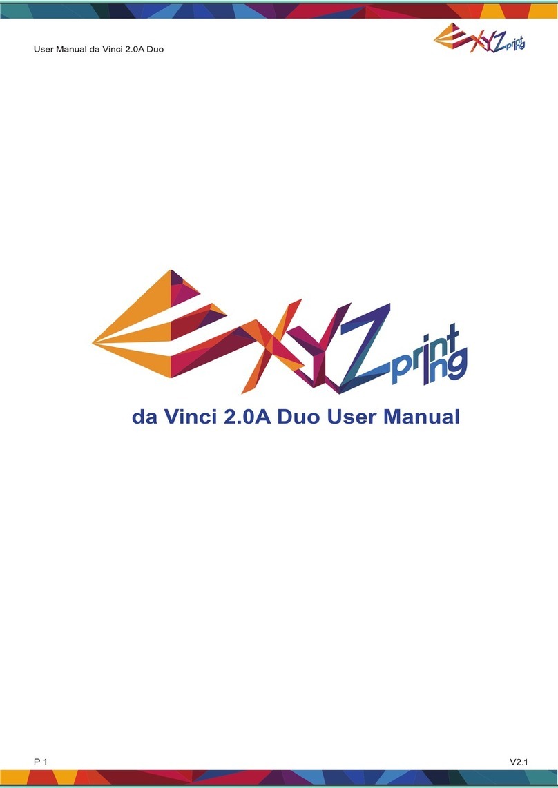XYZ Printing Vinvi 2.0A Duo user manual