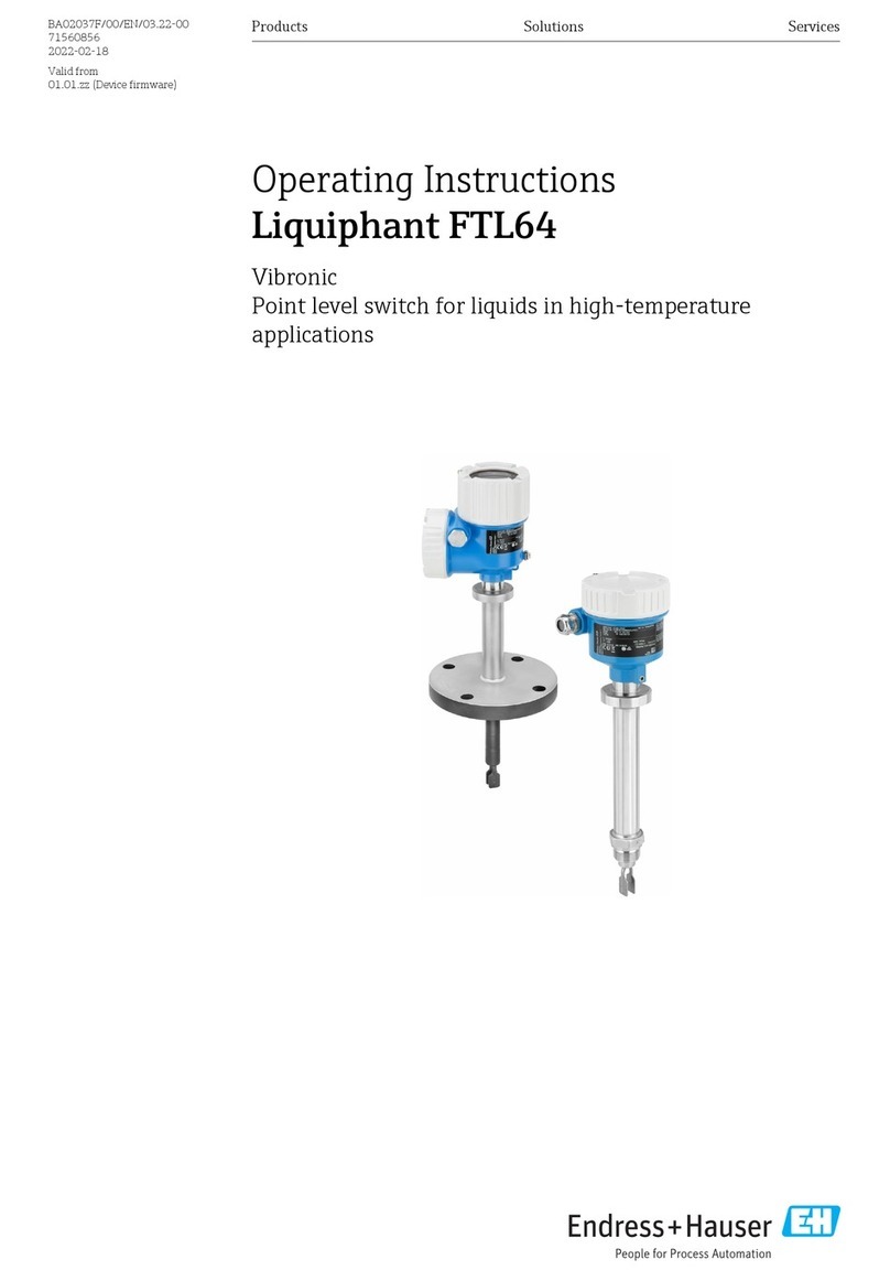 Endress+Hauser Liquiphant FTL64 operating instructions
