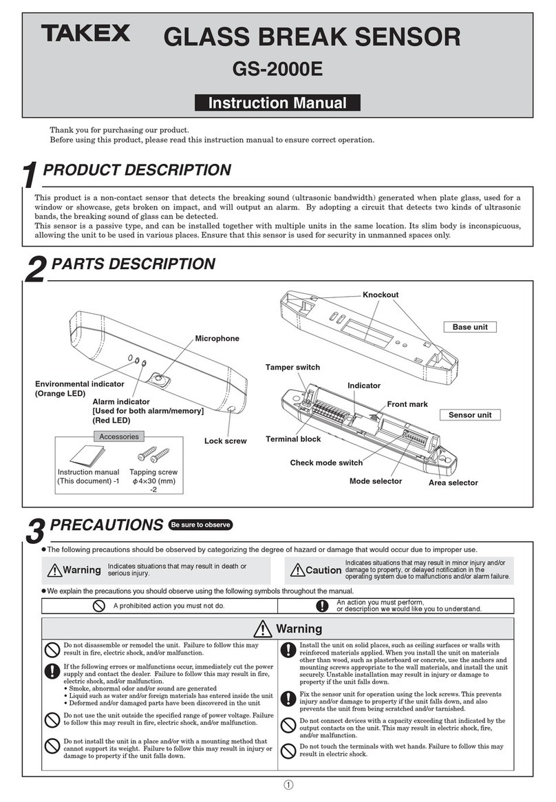 Takex GS-2000E User manual Takex GS-2000E User manual