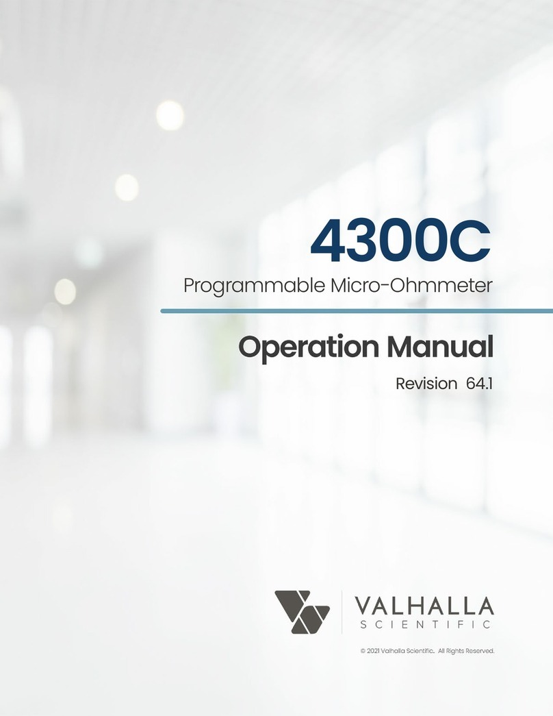 Valhalla Scientific 4300C User manual