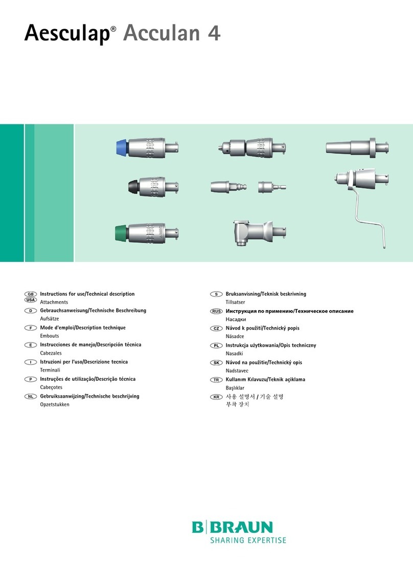 Braun Aesculap Acculan 4 Instructions for use/Technical description