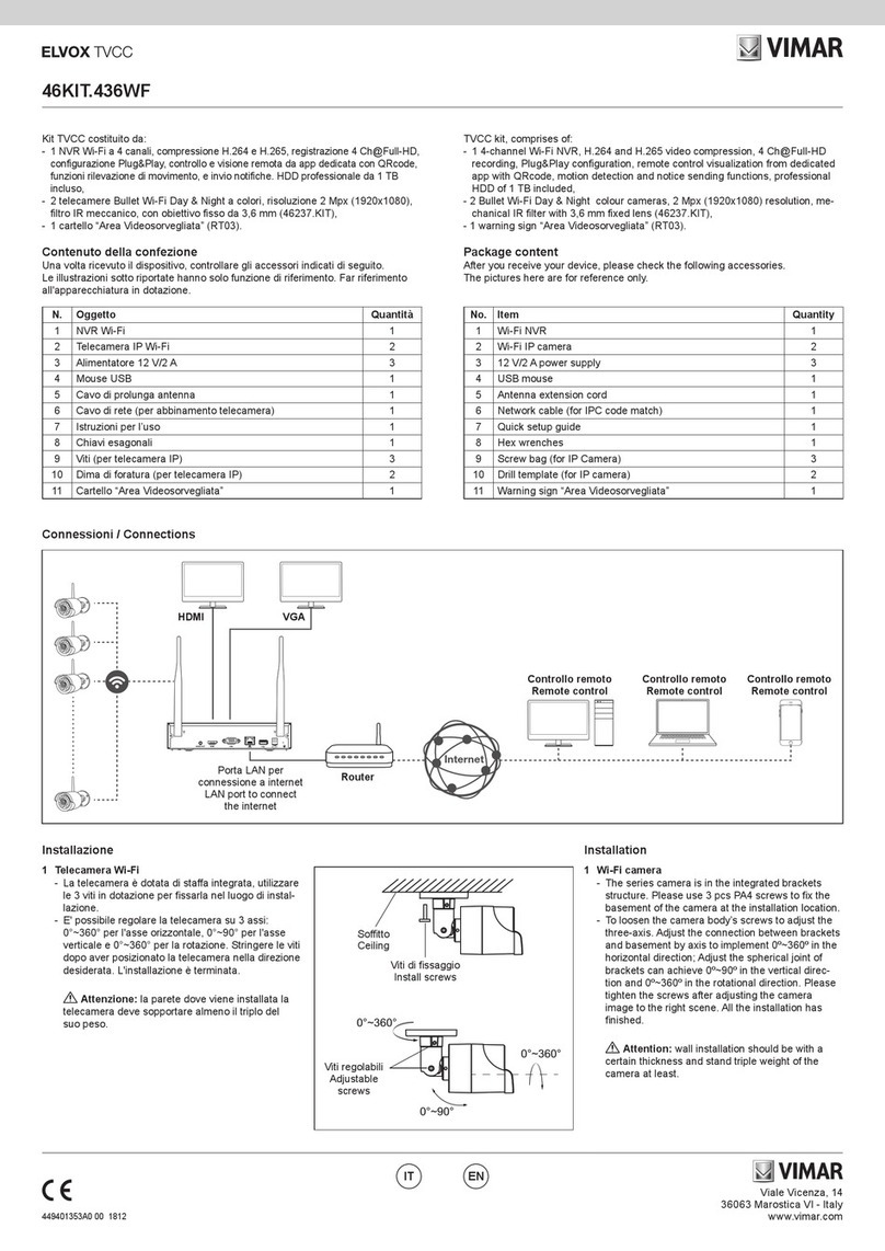 Vimar ELVOX TVCC User manual