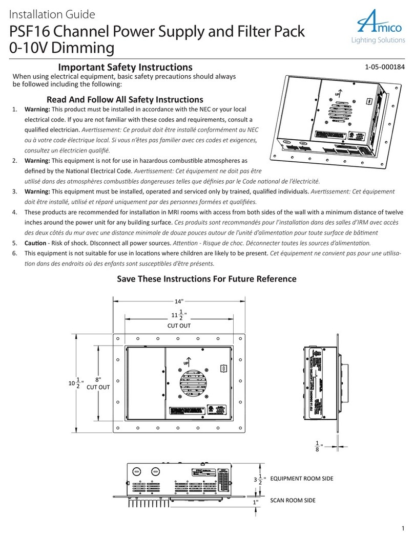 Amico PSF16 installation guide Amico PSF16 installation guide