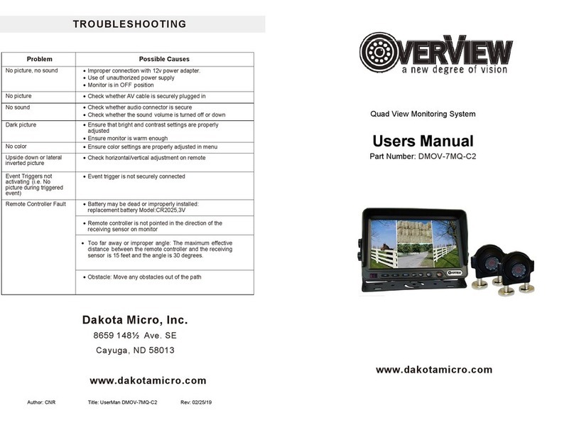 Dakota Micro Overview DMOV-7MQ-C2 user manual