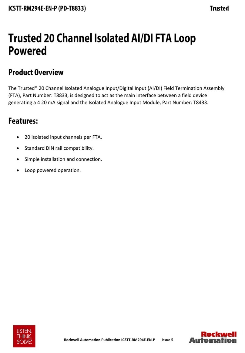 Rockwell Automation Trusted T8833 User manual