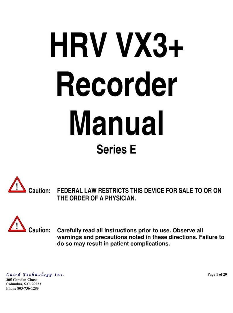 Caird Technology HRV VX3+ manual
