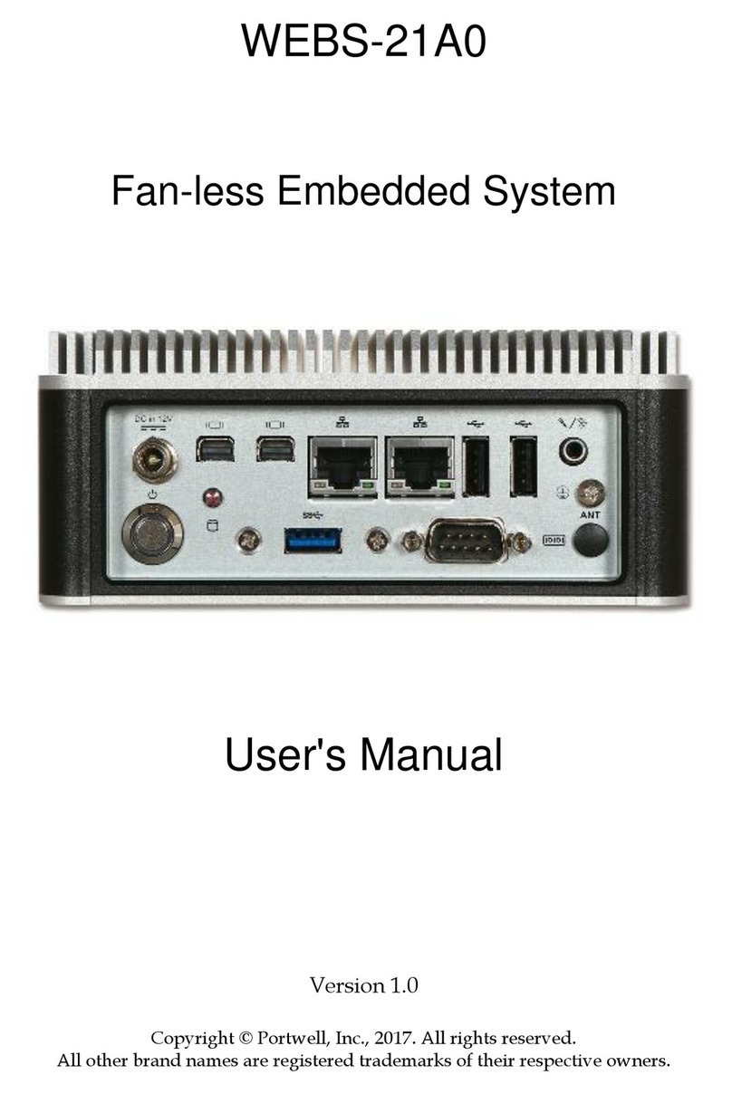 Portwell WEBS-21A0 user manual