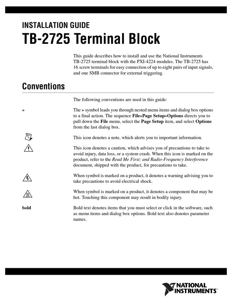 National Instruments TB-2725 installation guide