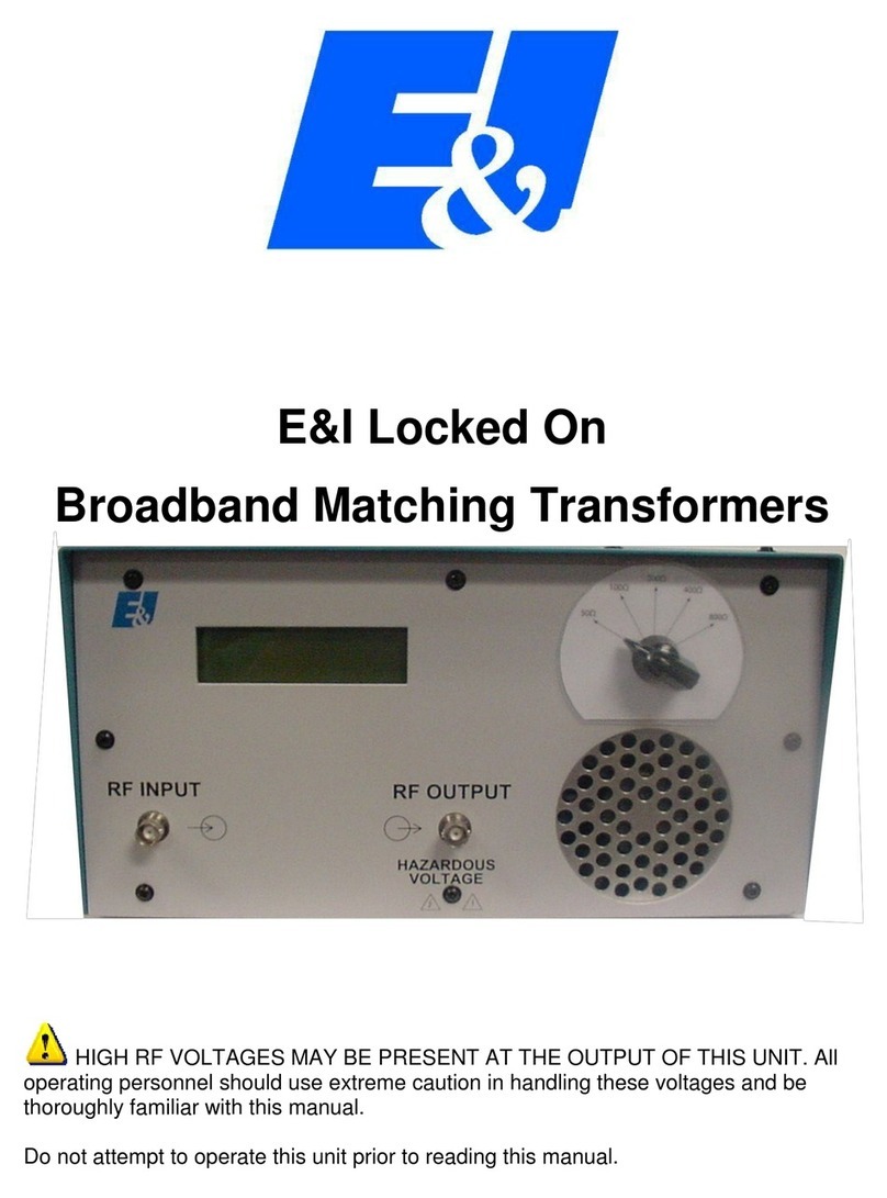 E&I Locked On HI-Z-800-D manual