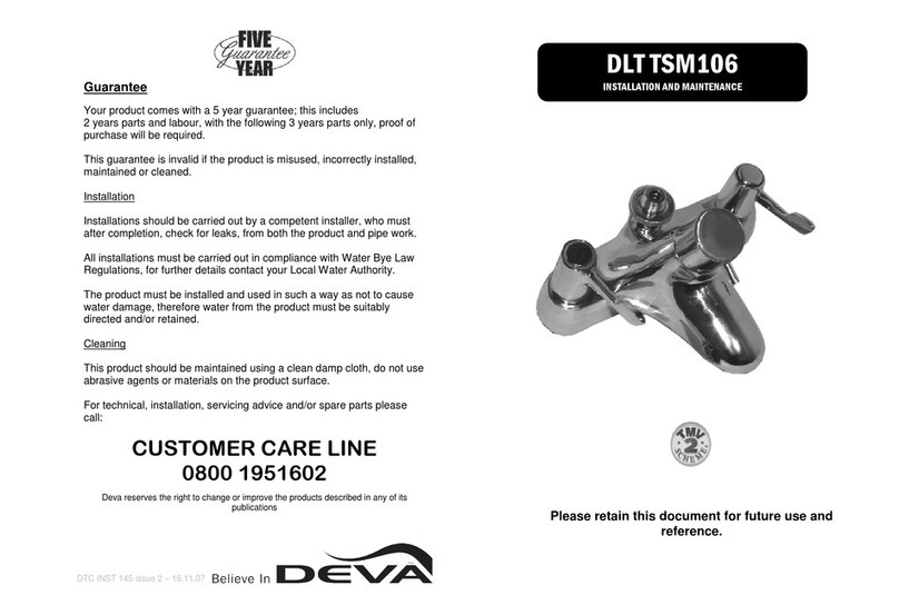 DEVA DLT TSM106 Installation and Maintenance