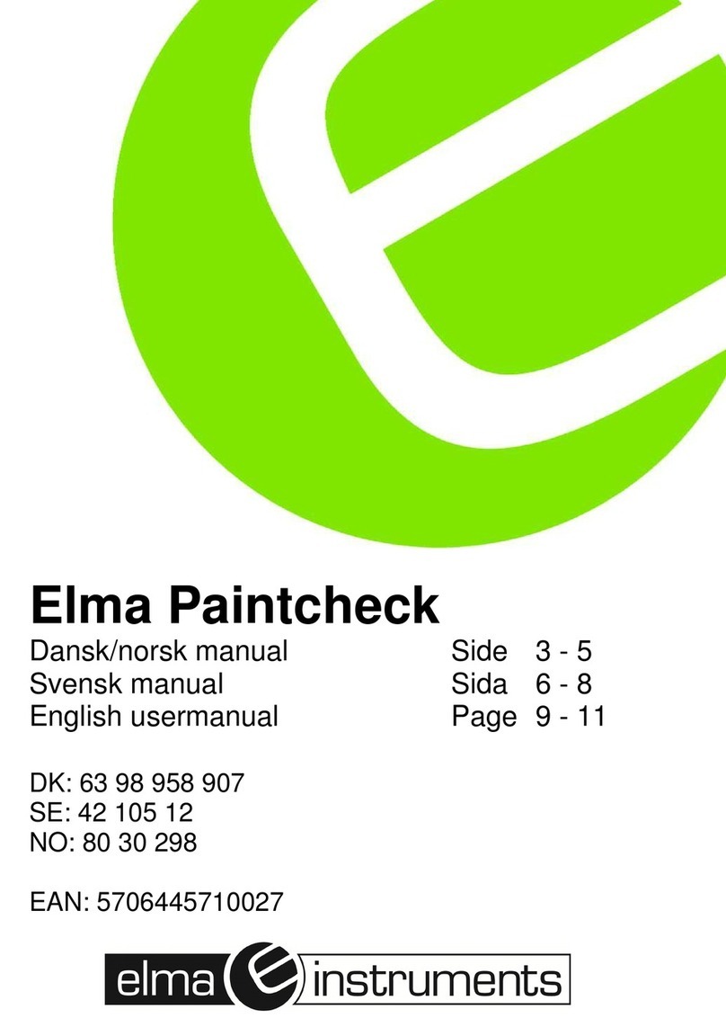 Elma Instruments Elma Paintcheck User manual