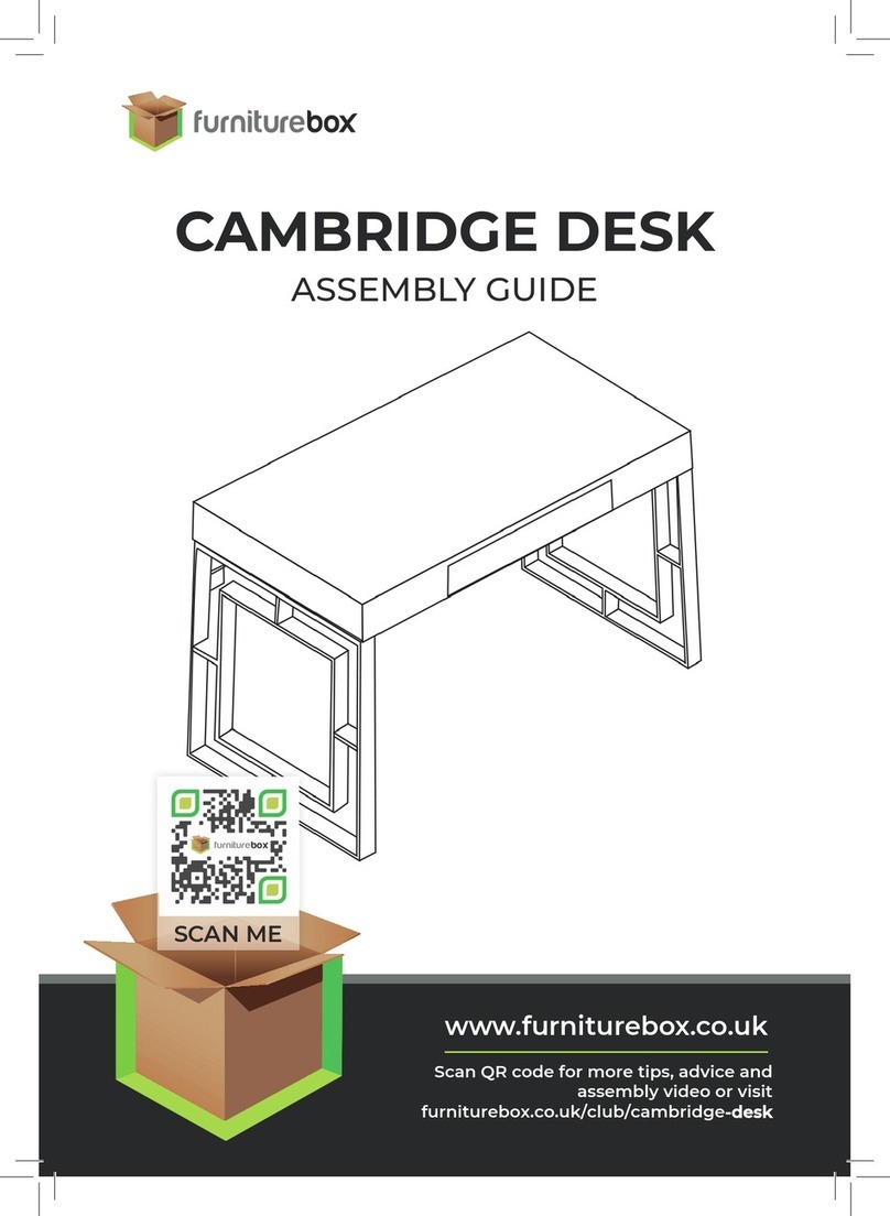 FURNITUREBOX CAMBRIDGE DESK Assembly guide FURNITUREBOX CAMBRIDGE DESK Assembly guide