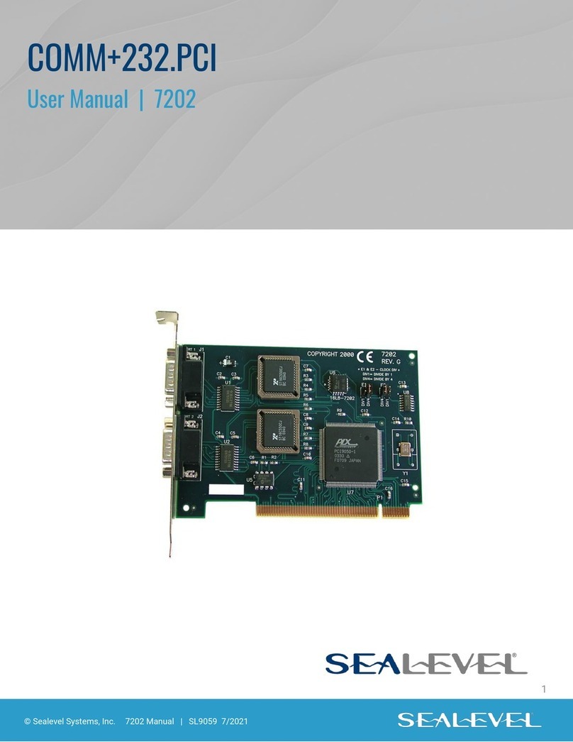 SeaLevel COMM+232.PCI User manual