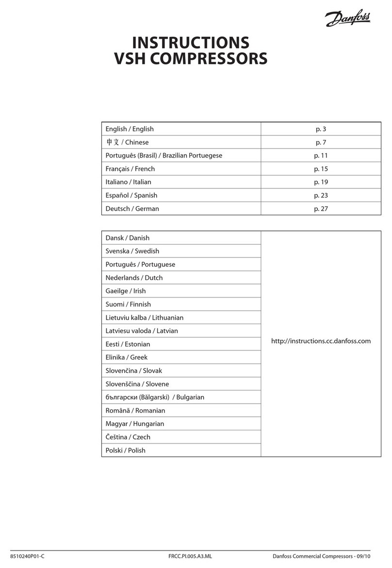 Danfoss VSH Series User manual