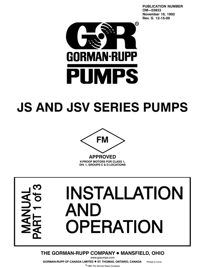 GORMAN-RUPP JS Series User manual