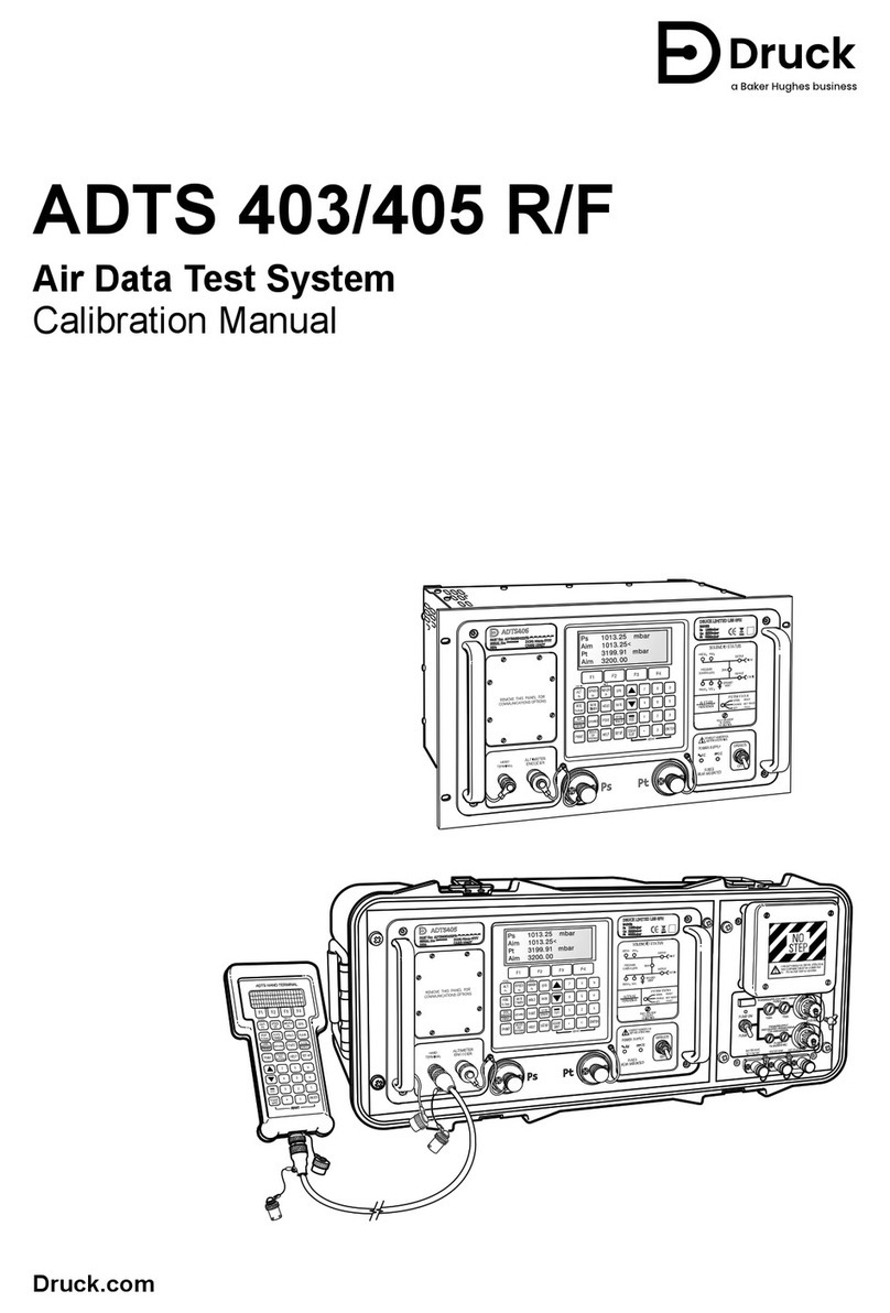 Druck ADTS 403R Calibration manual