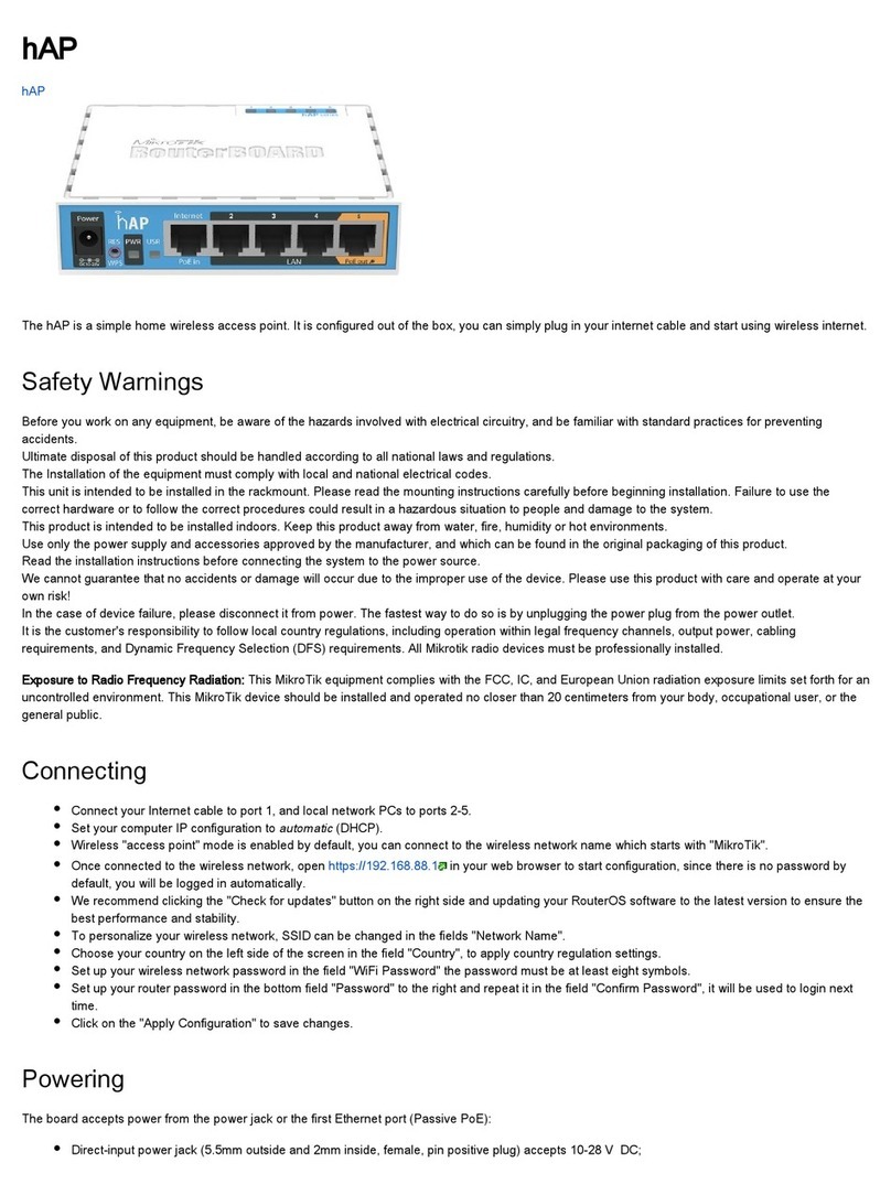 MikroTik cAP User manual
