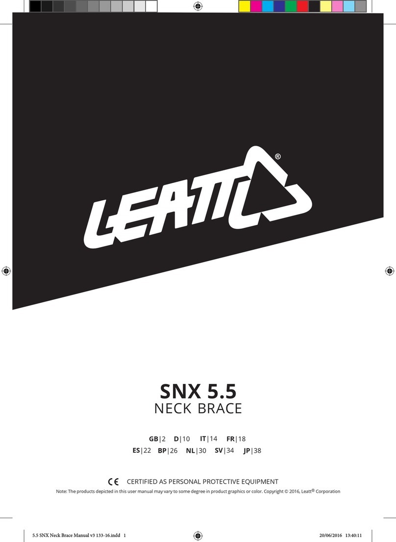 Leatt SNX 5.5 User manual