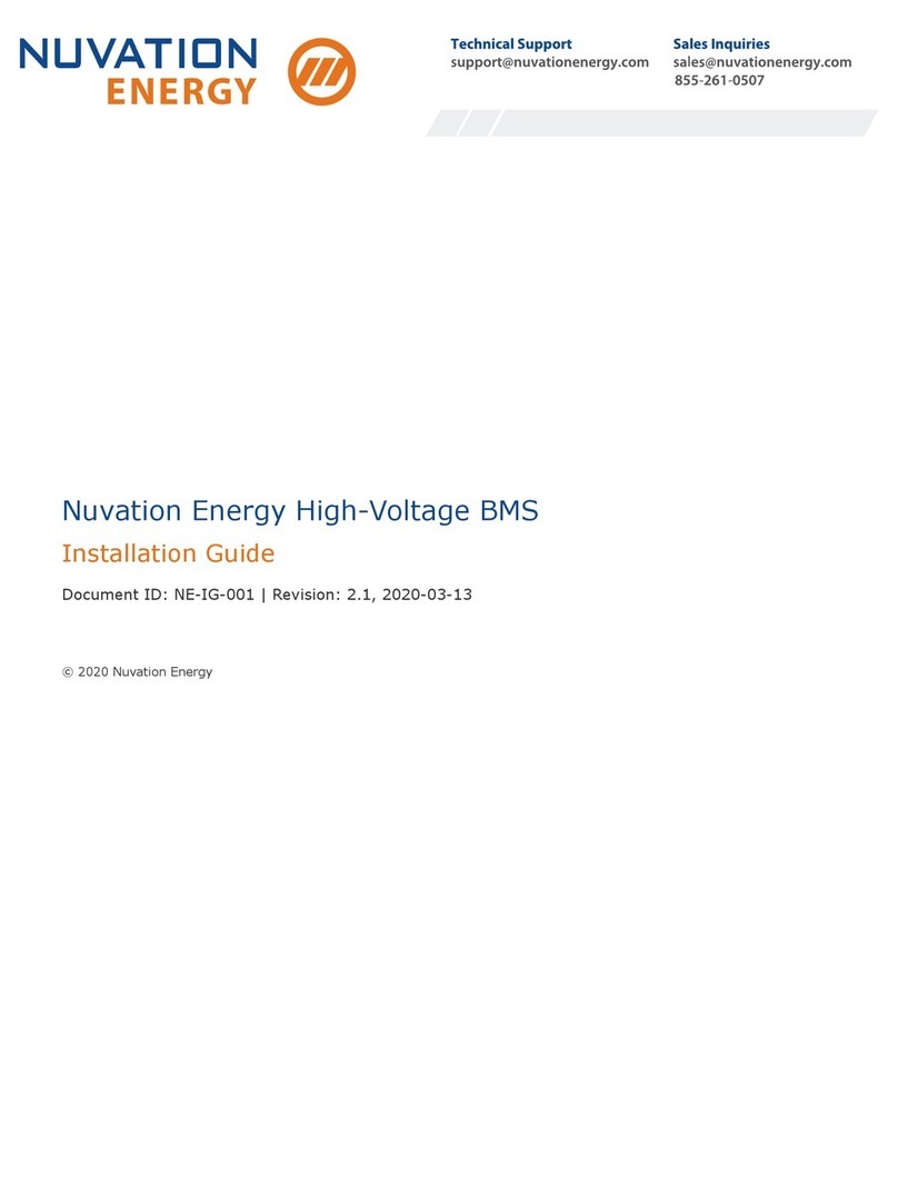 Nuvation Energy High-Voltage BMS installation guide