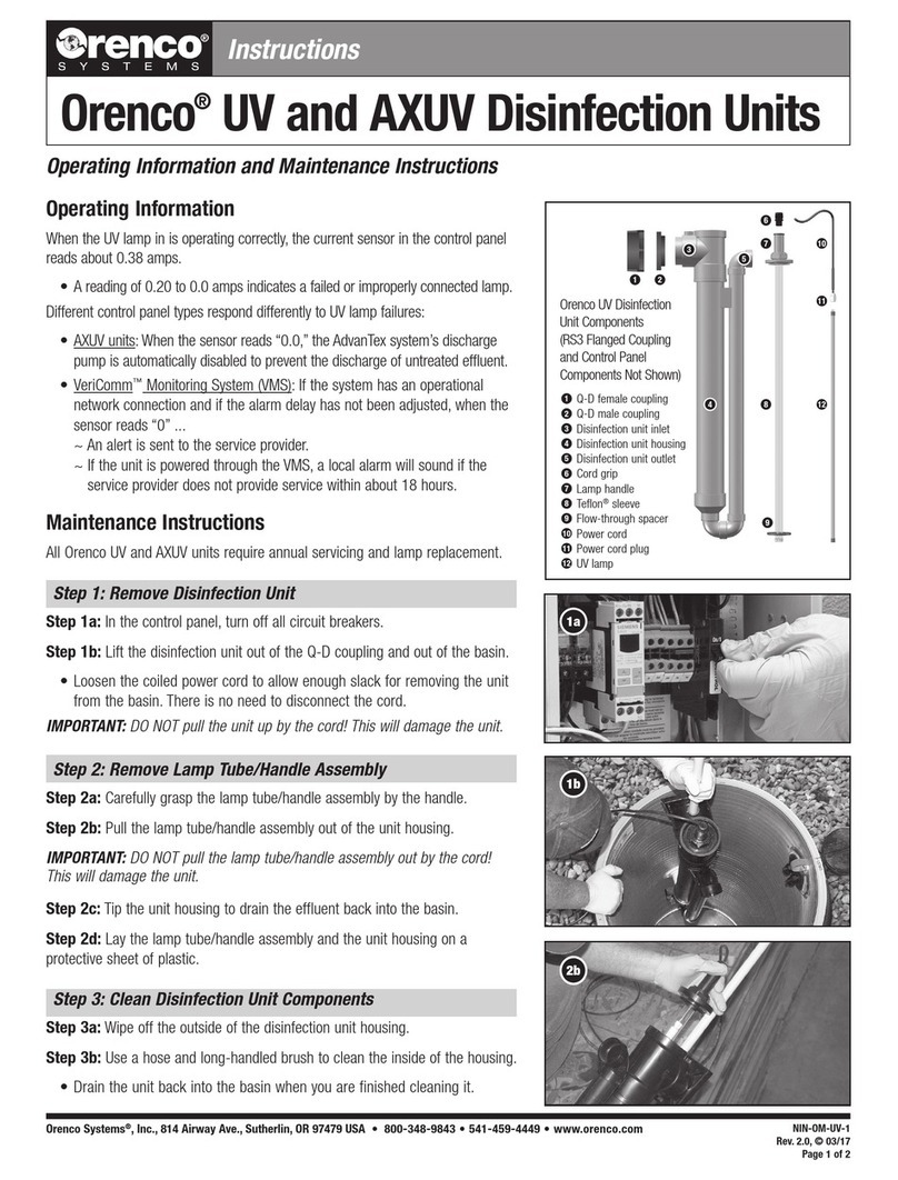 Orenco UV instructions Orenco UV instructions