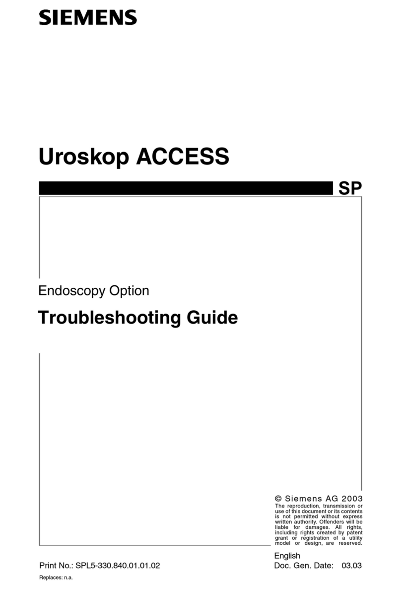 Siemens Uroskop ACCESS User manual
