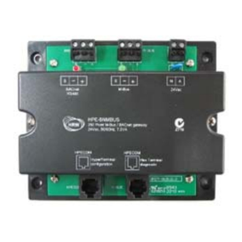 HRW BACnet HPE-MRBN User manual