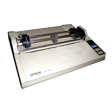 Epson LX-80 User manual