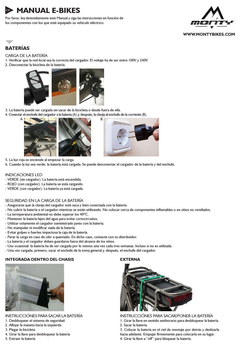 Monty e-bike C600E manual