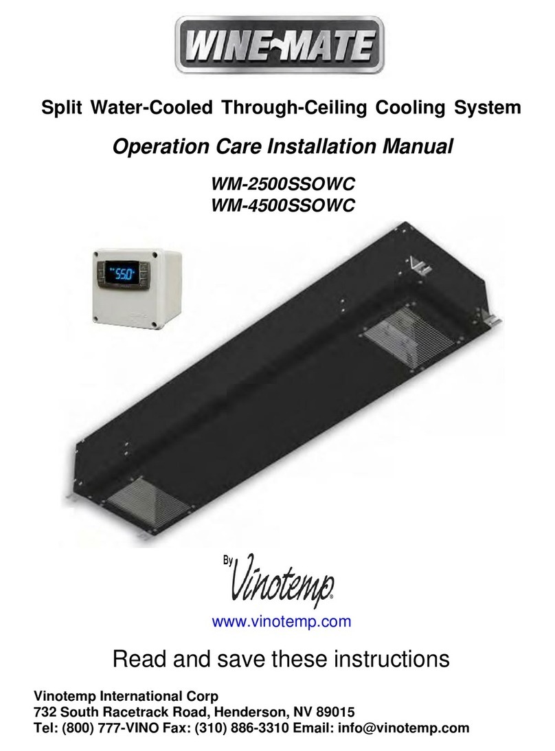 Vinotemp WINE-MATE WM-2500SSOWC Installation guide