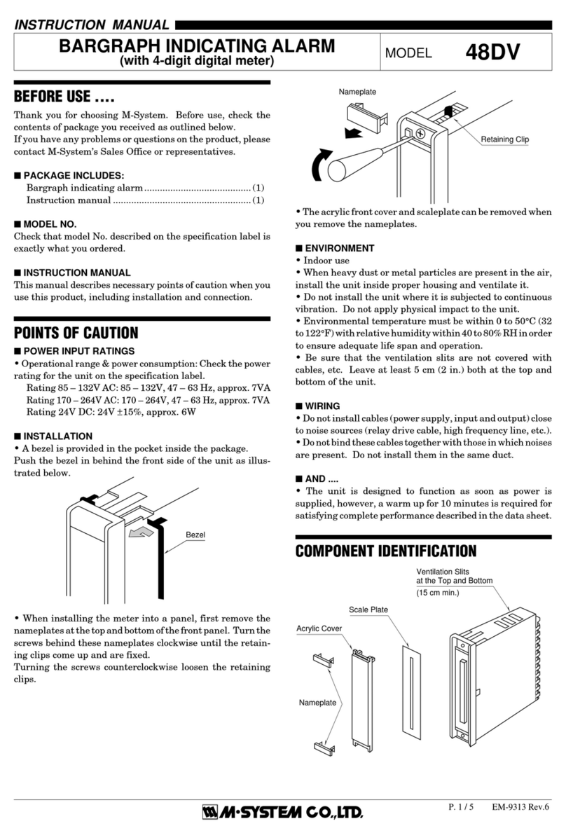 M-system 48DV User manual