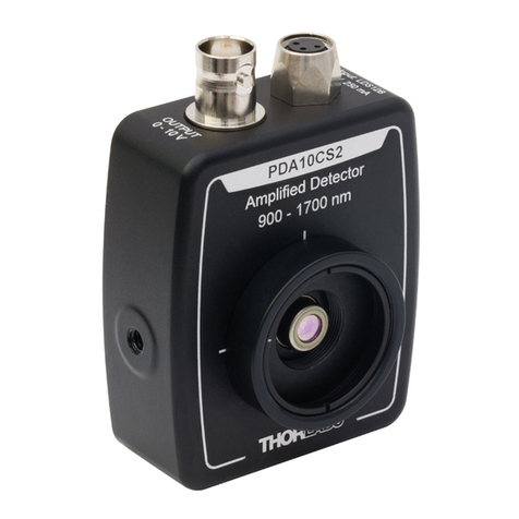 THORLABS InGaAs PDA10CS2 User manual