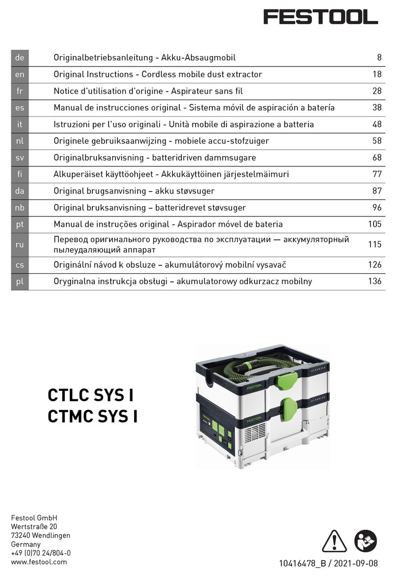 Festool CLEANTEC CTLC SYS I User manual