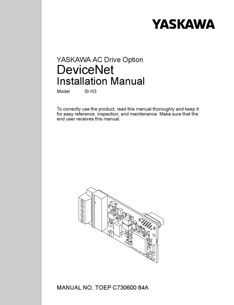 YASKAWA DeviceNet SI-N3 User manual