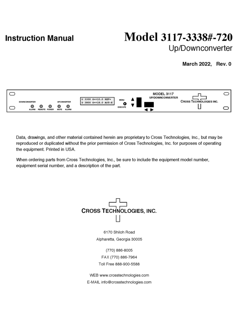 Cross Technologies 3117-3338 720 Series instruction manual Cross Technologies 3117-3338 720 Series instruction manual