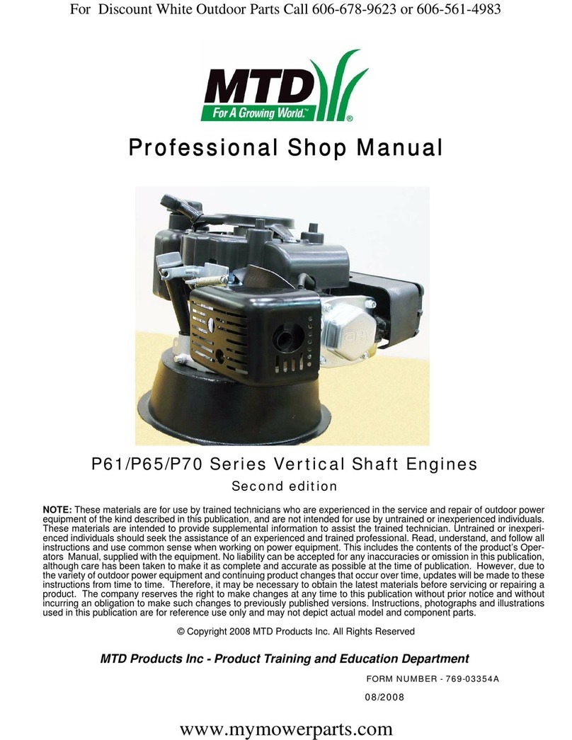 MTD P61 Series User manual