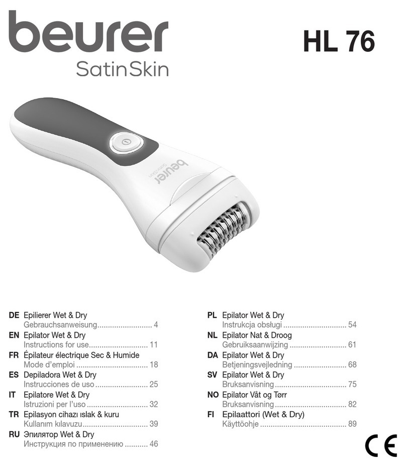 Beurer SatinSkin HL 76 Instructions for use