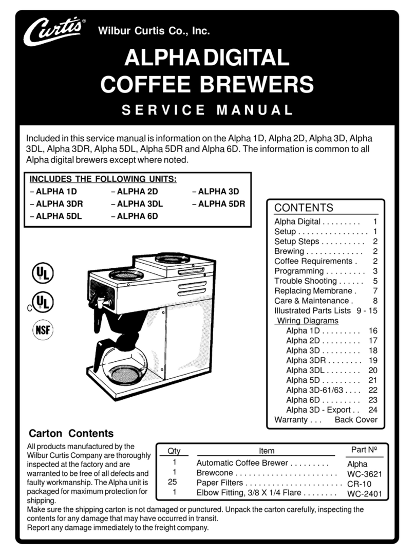 Curtis Alpha 1D User manual