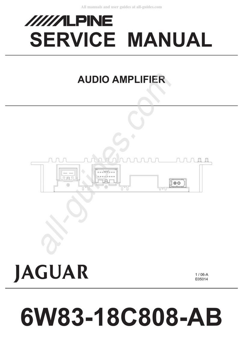 Alpine Jaguar 6W83-18C808-AB Service manual Alpine Jaguar 6W83-18C808-AB Service manual
