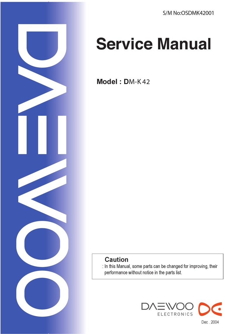 DAEWOO ELECTRONICS DM-K 42 Service manual