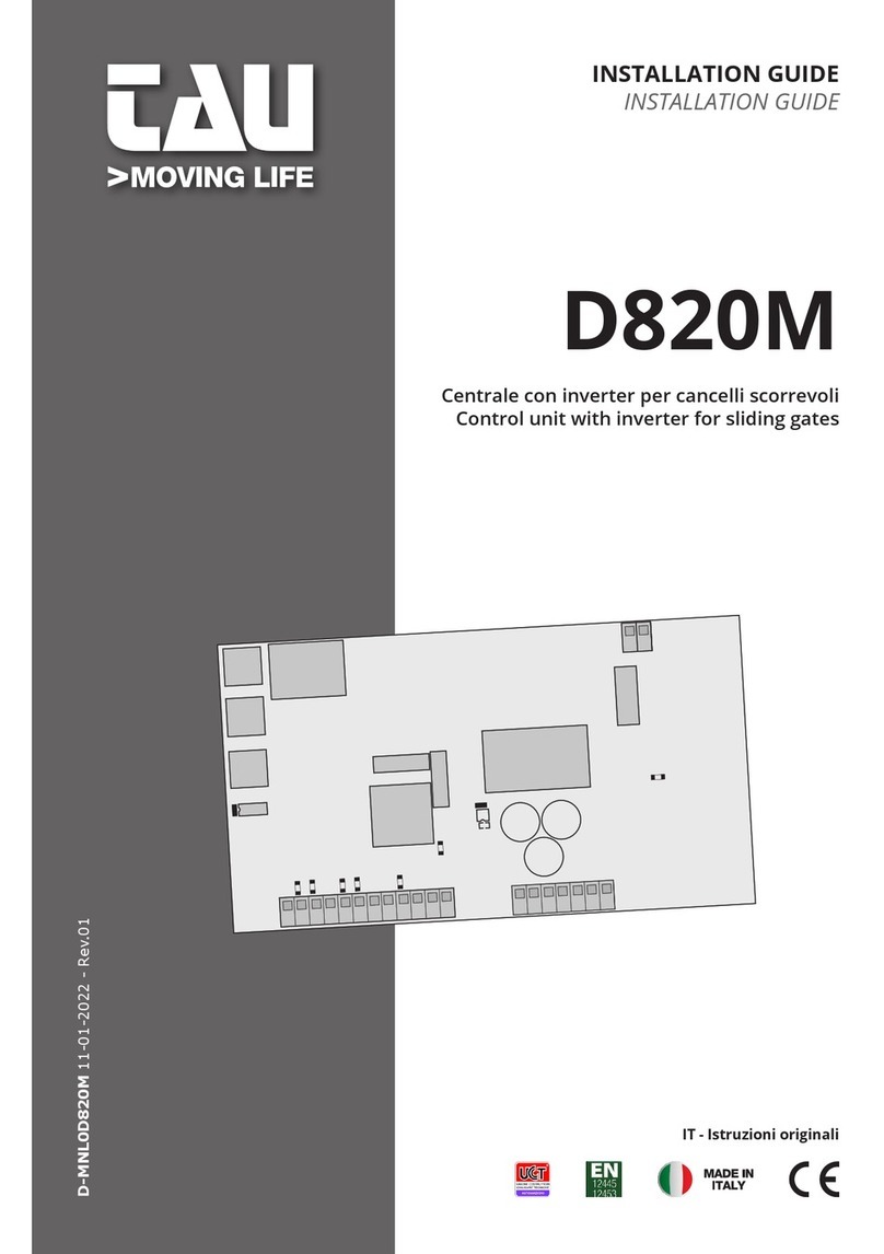 tau D820M installation guide