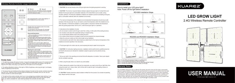 KUAREZ RD1000 user manual